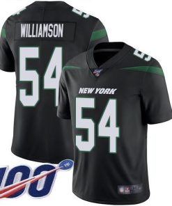 Nike New York Jets #54 Avery Williamson Black Alternate Men's Stitched NFL 100th Season Vapor Limited Jersey Men's