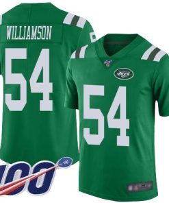 Nike New York Jets #54 Avery Williamson Green Men's Stitched NFL Limited Rush 100th Season Jersey Men's