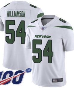 Nike New York Jets #54 Avery Williamson White Men's Stitched NFL 100th Season Vapor Limited Jersey Men's
