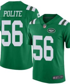 Nike New York Jets #56 Jachai Polite Green Men's Stitched NFL Limited Rush Jersey Men's