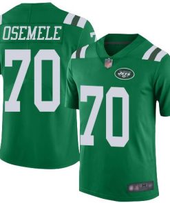 Nike New York Jets #70 Kelechi Osemele Green Men's Stitched NFL Elite Rush Jersey Men's