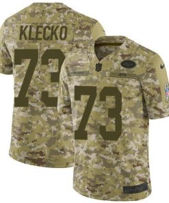 Nike New York Jets #73 Joe Klecko Camo Men's Stitched NFL Limited 2018 Salute To Service Jersey Men's
