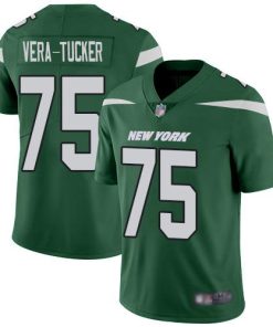 Nike New York Jets #75 Alijah Vera-Tucker Green Team Color Men's Stitched NFL Vapor Untouchable Limited Jersey Men's