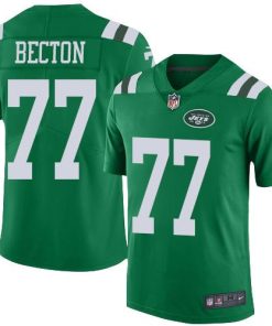 Nike New York Jets #77 Mekhi Becton Green Men's Stitched NFL Limited Rush Jersey Men's