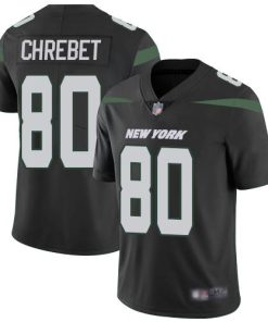 Nike New York Jets #80 Wayne Chrebet Black Alternate Men's Stitched NFL Vapor Untouchable Limited Jersey Men's