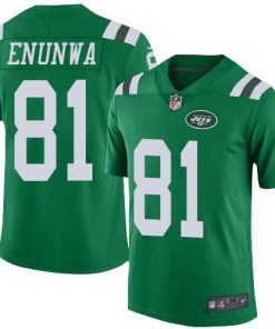 Nike New York Jets #81 Quincy Enunwa Green Men's Stitched NFL Limited Rush Jersey Men's