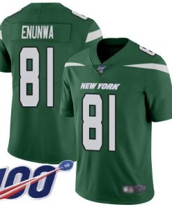 Nike New York Jets #81 Quincy Enunwa Green Team Color Men's Stitched NFL 100th Season Vapor Limited Jersey Men's