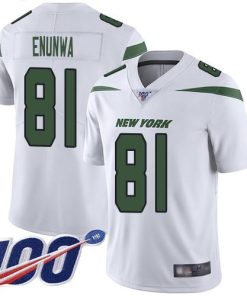 Nike New York Jets #81 Quincy Enunwa White Men's Stitched NFL 100th Season Vapor Limited Jersey Men's