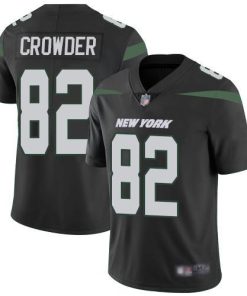 Nike New York Jets #82 Jamison Crowder Black Alternate Men's Stitched NFL Vapor Untouchable Limited Jersey Men's