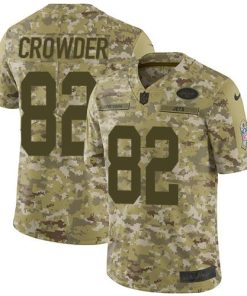 Nike New York Jets #82 Jamison Crowder Camo Men's Stitched NFL Limited 2018 Salute To Service Jersey Men's