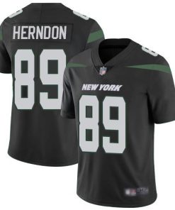 Nike New York Jets #89 Chris Herndon Black Alternate Men's Stitched NFL Vapor Untouchable Limited Jersey Men's