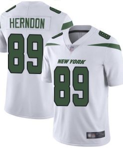 Nike New York Jets #89 Chris Herndon White Men's Stitched NFL Vapor Untouchable Limited Jersey Men's