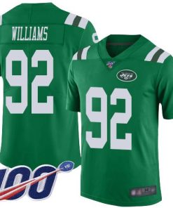 Nike New York Jets #92 Leonard Williams Green Men's Stitched NFL Limited Rush 100th Season Jersey Men's