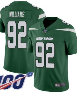 Nike New York Jets #92 Leonard Williams Green Team Color Men's Stitched NFL 100th Season Vapor Limited Jersey Men's
