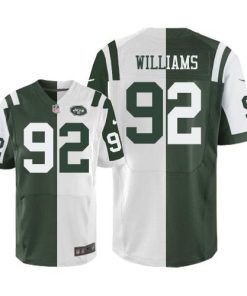 Nike New York Jets #92 Leonard Williams Green/White Men's Stitched NFL Elite Split Jersey Men's