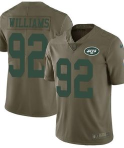 Nike New York Jets #92 Leonard Williams Olive Men's Stitched NFL Limited 2017 Salute to Service Jersey Men's