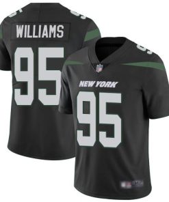Nike New York Jets #95 Quinnen Williams Black Alternate Men's Stitched NFL Vapor Untouchable Limited Jersey Men's