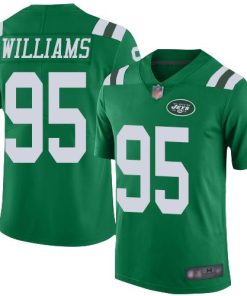 Nike New York Jets #95 Quinnen Williams Green Men's Stitched NFL Limited Rush Jersey Men's