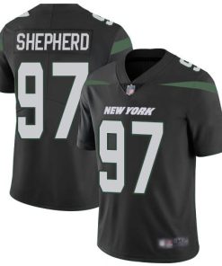 Nike New York Jets #97 Nathan Shepherd Black Alternate Men's Stitched NFL Vapor Untouchable Limited Jersey Men's