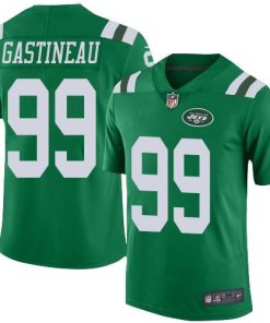 Nike New York Jets #99 Mark Gastineau Green Men's Stitched NFL Limited Rush Jersey Men's