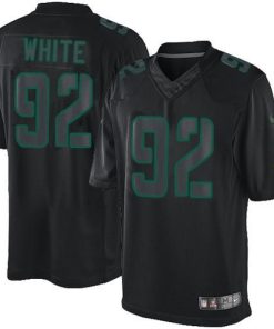 Nike Packers #92 Reggie White Black Men's Stitched NFL Impact Limited Jersey
