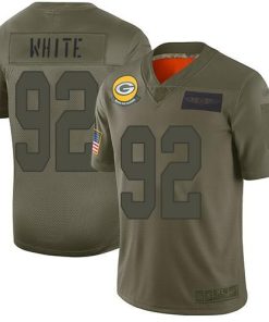 Nike Packers #92 Reggie White Camo Men's Stitched NFL Limited 2019 Salute To Service Jersey