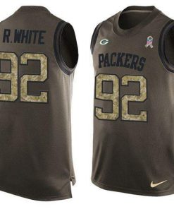 Nike Packers #92 Reggie White Green Men's Stitched NFL Limited Salute To Service Tank Top Jersey