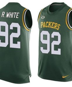 Nike Packers #92 Reggie White Green Team Color Men's Stitched NFL Limited Tank Top Jersey