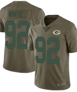 Nike Packers #92 Reggie White Olive Men's Stitched NFL Limited 2017 Salute To Service Jersey