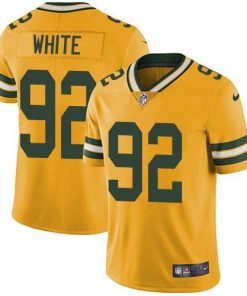 Nike Packers #92 Reggie White Yellow Men's Stitched NFL Limited Rush Jersey