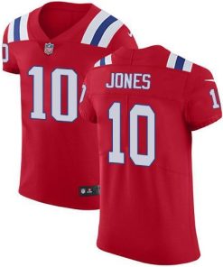 Nike Patriots #10 Mac Jones Red Alternate Men's Stitched NFL Vapor Untouchable Elite Jersey
