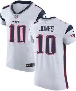 Nike Patriots #10 Mac Jones White Men's Stitched NFL Vapor Untouchable Elite Jersey