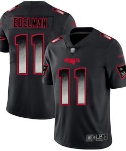 Nike Patriots #11 Julian Edelman Black Men's Stitched NFL Vapor Untouchable Limited Smoke Fashion Jersey