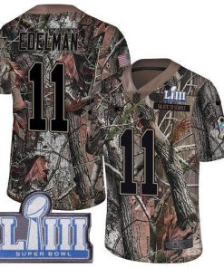 Nike Patriots #11 Julian Edelman Camo Super Bowl LIII Bound Men's Stitched NFL Limited Rush Realtree Jersey