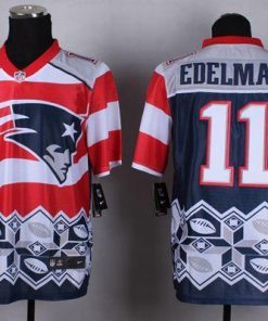 Nike Patriots #11 Julian Edelman Navy Blue Men's Stitched NFL Elite Noble Fashion Jersey