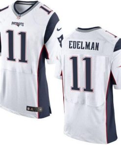 Nike Patriots #11 Julian Edelman White Men's Stitched NFL New Elite Jersey