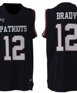 Nike Patriots #12 Tom Brady Navy Blue Team Color Men's Stitched NFL Limited Tank Top Jersey