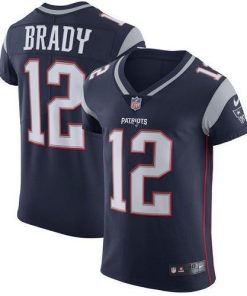 Nike Patriots #12 Tom Brady Navy Blue Team Color Men's Stitched NFL Vapor Untouchable Elite Jersey