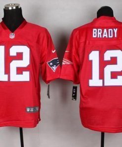 Nike Patriots #12 Tom Brady Red Men's Stitched NFL Elite QB Practice Jersey