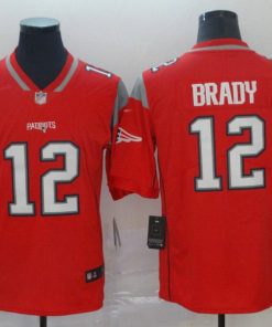 Nike Patriots #12 Tom Brady Red Men's Stitched NFL Limited Inverted Legend Jersey