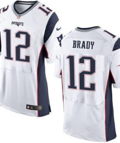 Nike Patriots #12 Tom Brady White Men's Stitched NFL New Elite Jersey