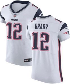 Nike Patriots #12 Tom Brady White Men's Stitched NFL Vapor Untouchable Elite Jersey