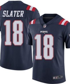 Nike Patriots #18 Matt Slater Navy Blue Men's Stitched NFL Limited Rush Jersey