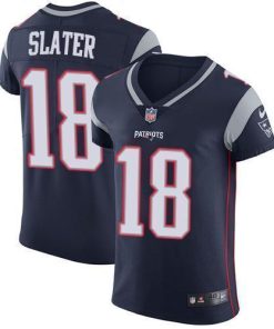 Nike Patriots #18 Matt Slater Navy Blue Team Color Men's Stitched NFL Vapor Untouchable Elite Jersey