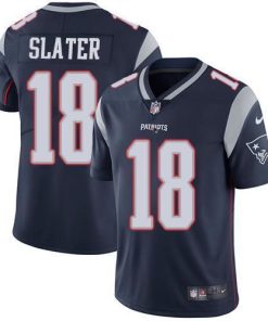 Nike Patriots #18 Matt Slater Navy Blue Team Color Men's Stitched NFL Vapor Untouchable Limited Jersey