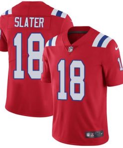 Nike Patriots #18 Matt Slater Red Alternate Men's Stitched NFL Vapor Untouchable Limited Jersey