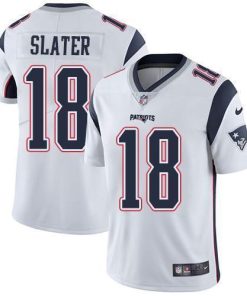 Nike Patriots #18 Matt Slater White Men's Stitched NFL Vapor Untouchable Limited Jersey