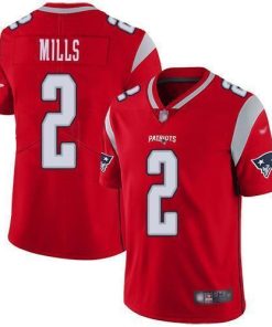 Nike Patriots #2 Jalen Mills Red Men's Stitched NFL Limited Inverted Legend Jersey