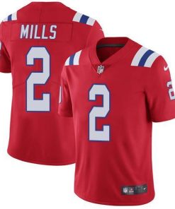 Nike Patriots #2 Jalen Mills Red Alternate Men's Stitched NFL Vapor Untouchable Limited Jersey