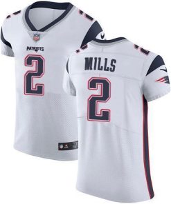 Nike Patriots #2 Jalen Mills White Men's Stitched NFL Vapor Untouchable Elite Jersey